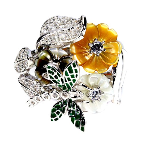 925 bague argent rond - 925,