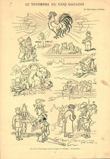  Document ancien triomphe coq
