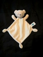 Doudou Ours Plat Losange Écru