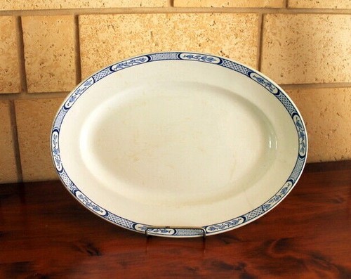 Ancien grand plat ovale - ancien, en