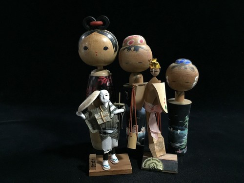 Lot poupées kokeshi - lot, de