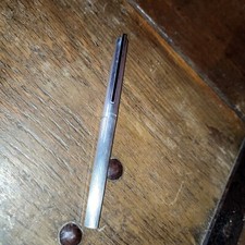 Vintage stylo ST Dupont en argent massif 925 plume or 18k 750°