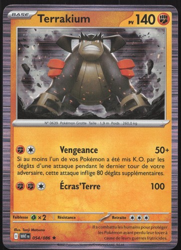 Carte pokémon terrakium - pokémon,