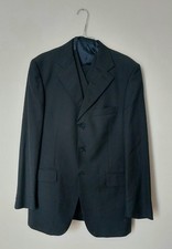 Beau Costume CIEFFE&CO 100% Laine Vierge 3 pièces/noir. T 48 /L/X L(voir mesure)