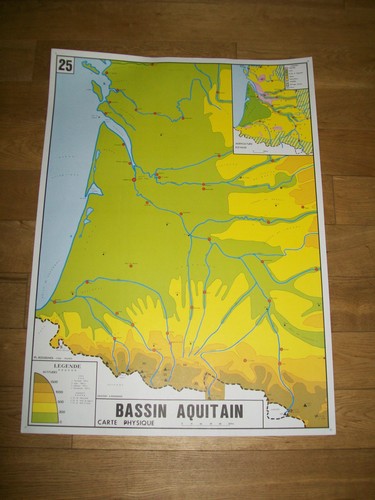 Ancien affiche carte - ancien,