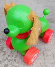 vintage ancien chien plastique