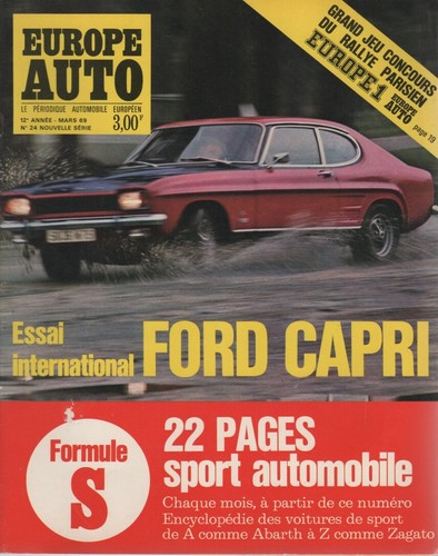 Europe auto 1969 ford capri - auto,