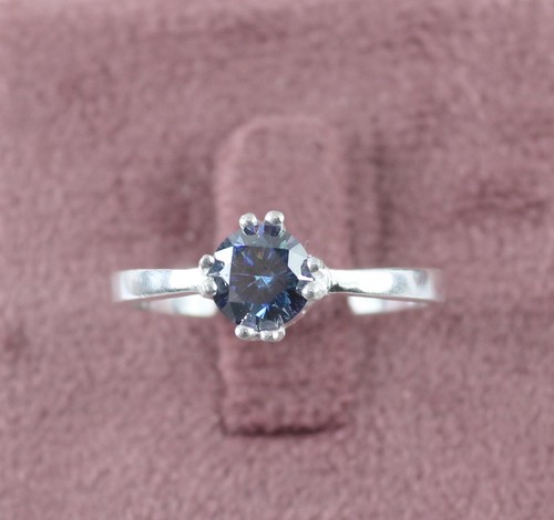 Bague solitaire diamant rond - bague,