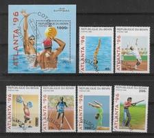 Benin : série complète  + bloc              Jeux olympiques Atlanta 96       317