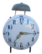 Mouvement Horloge pendule cadran céramique d'époque XVIIIè siècle antique clock