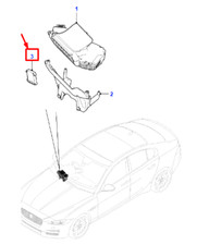 Module de commande d'affichage tête haute JAGUAR XE X760 T4N9826 NEUF ORIGINAL