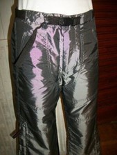 Pantalon polyester argent brillant FREEMAN T PORTER W31 38/40 multi poche n34