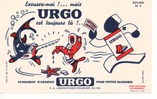 BUVARD Pansement URGO + Excusez-moi ! N° 4 Poisson scie et étoile de mer