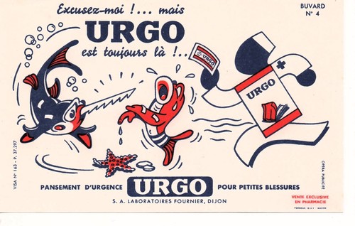 Buvard pansement urgo - buvard,