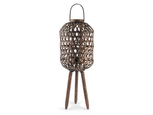 Lampe bois tressé - lampe,