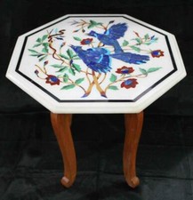 18 " Marbre Café Table Pierre