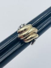 Bague Vintage En Argent Sterling MAZ Et Or Jaune 14k Taille 7.5