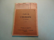 CARTE EUROPE  GIRARD ET BARRERE PARIS MAPS KARTE CARTOLINA