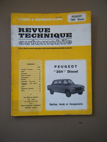 Revue technique peugeot - revue, technique-peugeot