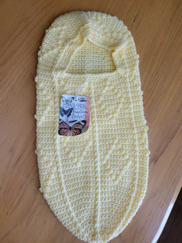 Crochet knit baby cocoon - crochet,