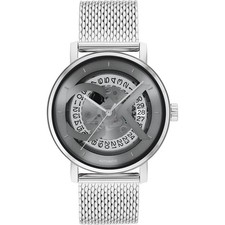 Automatique Montre Homme CK CALVIN KLEIN ICONIC 25300004 Acier Mesh Noir