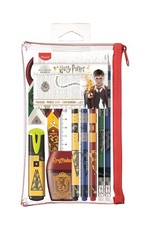 Trousse harry potter accessoires scolaire 10 pièces ciseaux gomme taille crayon 