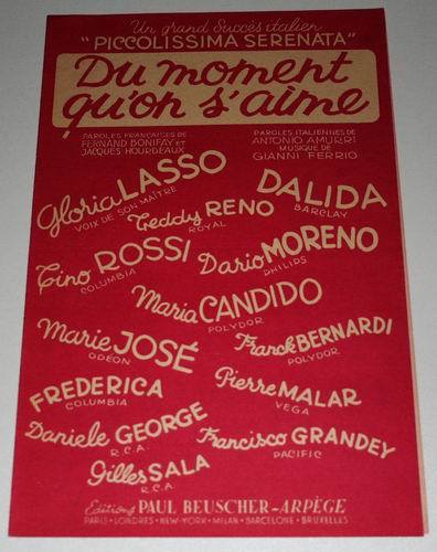 Partition vintage sheet music