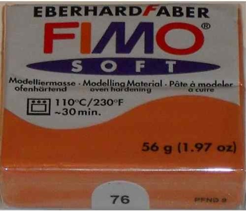 Pâte fimo soft cognac 76 - pâte, n°76