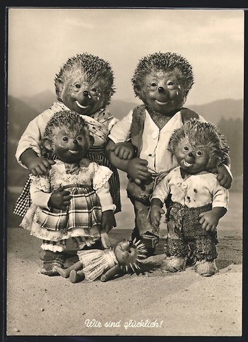 Mecki posant famille - en, nous
