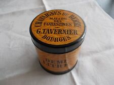  boite en métal  "les chataignes du Berry ,G.TAVERNIER  BOURGES :collection 