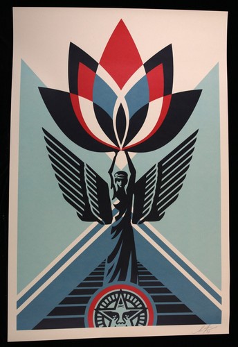 Shepard fairey lotus angel - shepard,