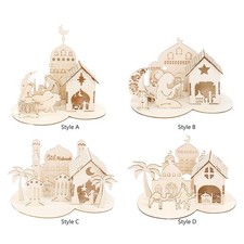 Puzzle de château 3D en bois