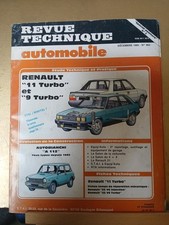 RENAULT 9 11 Turbo  A112 Revue Technique Automobile n°462 12/1985