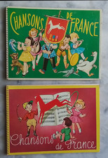 LOT DE 2 ALBUMS D'IMAGES DIFFÉRENTS  - CHANSONS DE FRANCE - CHOCOLAT POULAIN 