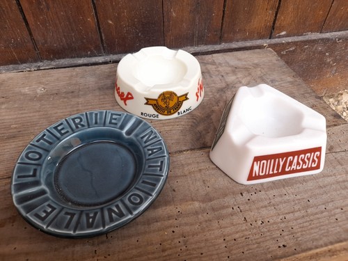 Lot cendriers ancien bistrot - cendriers,
