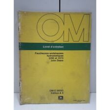 John Deere Faucheuse andaineuse 2250 2270 - Livret d entretien