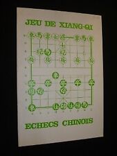 Jeu de Xiang-Qi, échecs chinois