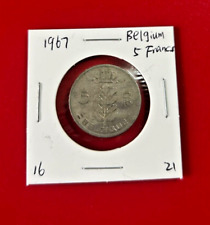 1967 BELGIQUE 5 FRANCS BELGE MONNAIE - BELLE MONNAIE DU MONDE !!!