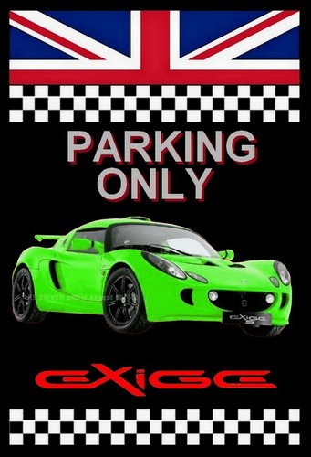 Plaque parking only lotus - plaque,