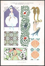 1910 Lithographie Vignettes