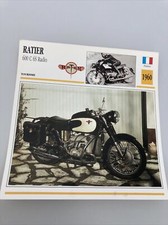 Ratier 600 C 6S Radio 1960 carte moto de collection Atlas France