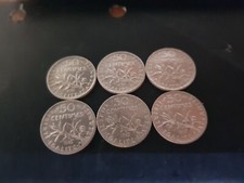 50 centimes semeuse argent 1915 , une pièce au choix plusieurs  dispo TTB SUP