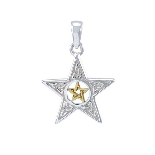 Pendentif double pentacle - double,