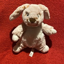 🇫🇷 Peluche Doudou Lapin Chiné Blanc Roux Micro Billes 22 Cm NICOTOY NEUF