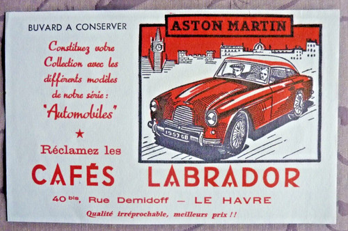 Buvard cafés labrador aston - cafÉs,