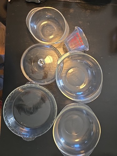 Piece pyrex lot bowls pie - piece,