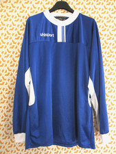 Maillot Uhlsport Bleu et blanc Auxerre Manche Longue Vintage Jersey Shirt - XL