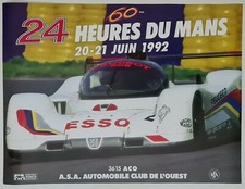 Bernard Asset	60emes 24 heures du Mans 1992 Affiche Originale Sport Loire Sarthe