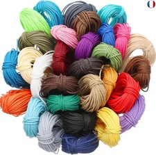 Boao Cordon ciré pour Fabrication de Bijoux - pour macramé, Collier, Bracelet, B