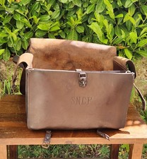 Sacoche sncf cuir ancien - sacoche,